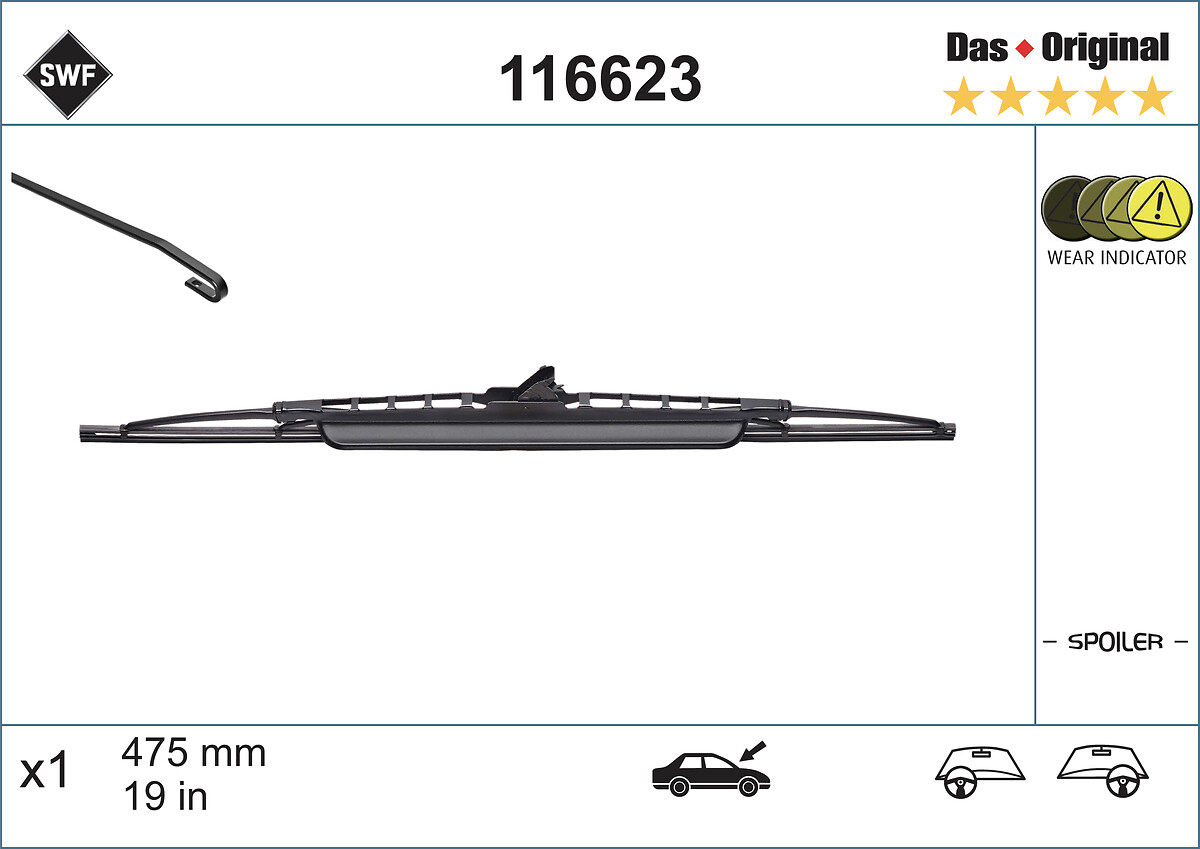 Wiper Blade - 116623 SWF